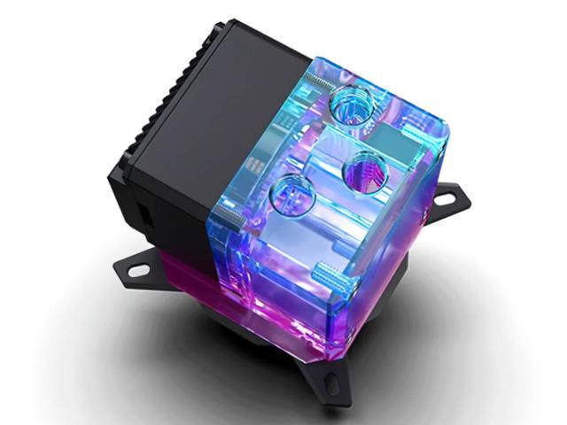 Bykski CPU-XPR-DDC-I CPU Water Cooling Block / Pump Combo - Black w/ RBW (LGA 115x / 1366 / 20xx)