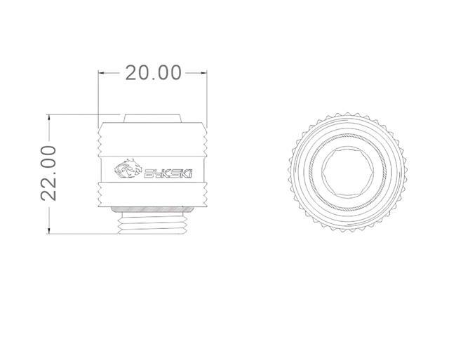 Bykski Flex 10mm ID x 16mm OD Fitting (B-FT3-TK-V2)