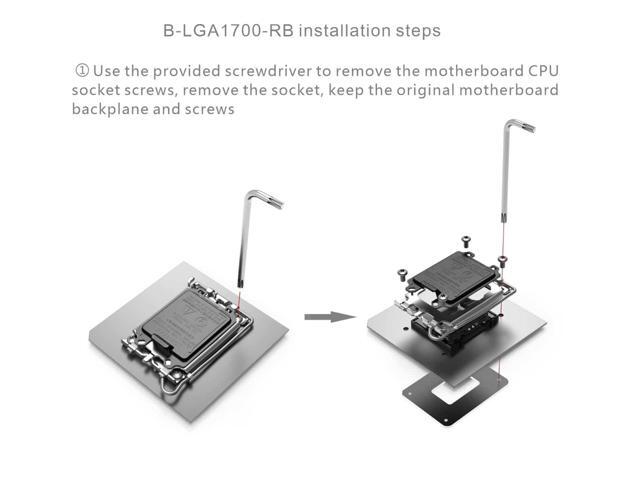 Bykski Anti-Deformation Backplate For Intel Socket LGA 17xx / 18xx Motherboards (B-LGA1700-RB)