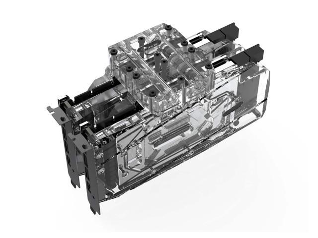 Bykski Dual GPU 40mm SLI/CF Connection Bridge Block for TC Blocks - (B-L3-2WAY-TC)