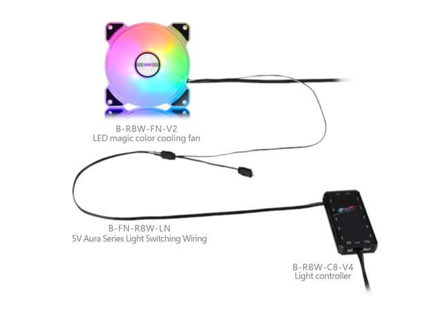 Bykski 5v Addressable RGB (RBW) ASUS AURA Lighting 3-Pin Synchronization Cable (B-FN-RBW-LN)
