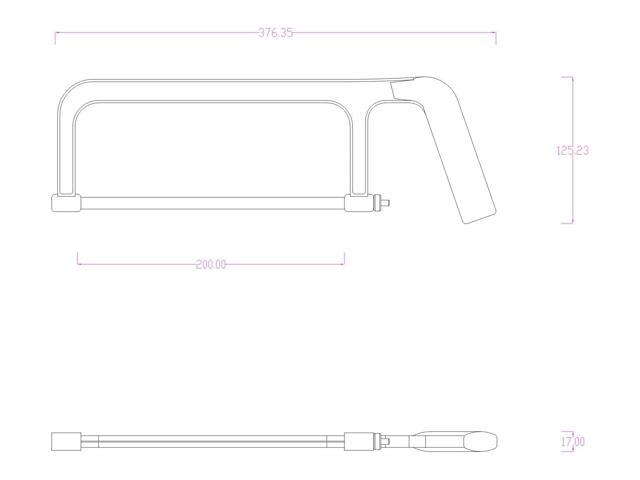 Bykski Hard Tube Cutting Mini Hacksaw (B-MSW)