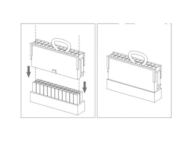 Bykski 24-Pin Power Supply Jumper Connector (B-24PWSTR)