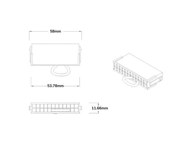Bykski 24-Pin Power Supply Jumper Connector (B-24PWSTR)