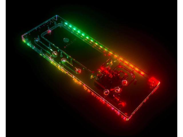 Bykski Distro Plate for ASUS TUF Gaming GT502 - PMMA w/ 5v Addressable RGB (RBW) (RGV-AS-GT502-P)