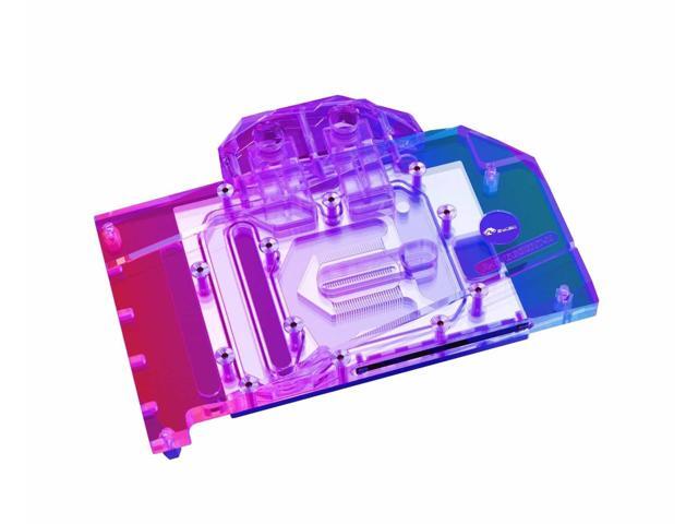 Bykski Full Coverage GPU Water Block and Backplate for GIGABYTE Radeon RX 6600 XT EAGLE (A-GV6600XT-X)