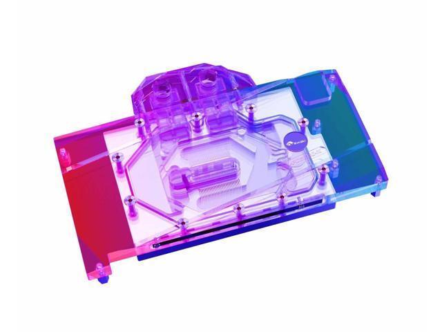 Bykski Full Coverage GPU Water Block and Backplate for POWER COLOR Fighter AMD Radeon RX 6600 8GB (A-PC6600-X)
