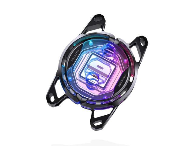 Granzon GAM0.1 CPU Water Cooling Block w/ 5v Addressable RGB (RBW) (for AMD Ryzen 3/5/7/9, AM4/AM3+/AM3) - Black