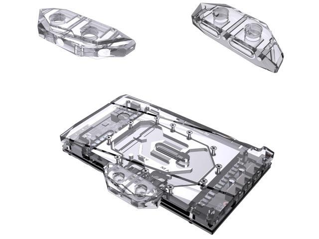 Bykski GPU Low Profile / Mini Connection Upgrade Block - Clear (B-VGA-RET-FEMINI-X)