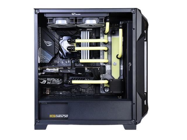 Bykski Distro Plate For Antec DF600 / DP502 - Frosted PMMA w/ 5v Addressable RGB (5v A-RGB LED) (RGV-ANTEC-DF600-P-F-K)