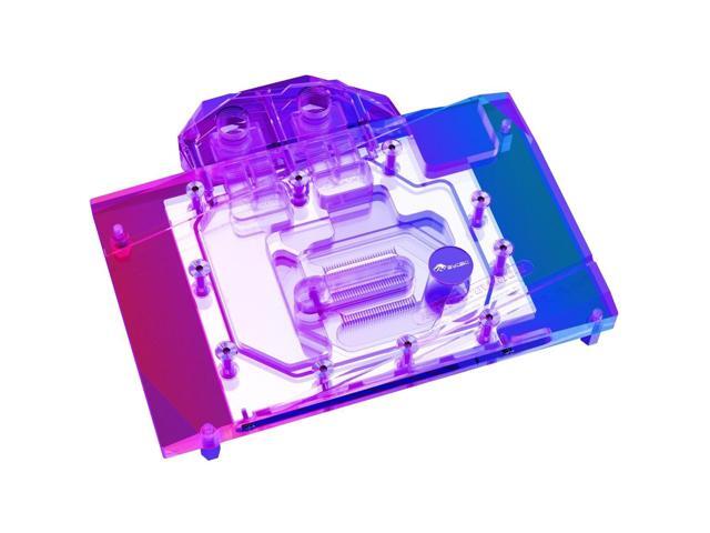 Bykski Full Coverage GPU Water Block and Backplate For PNY RTX4070 12GB Gaming VERTO (N-PNY4070VERTO-X)