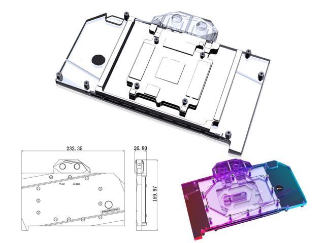 Bykski Full Coverage GPU Water Block and Backplate for Zotac Gaming RTX 4090 Series (N-ST4090TQ-X-V2)