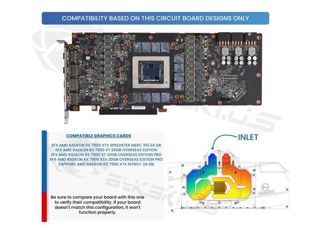 Bykski Full Coverage GPU Water Block And Backplate For AMD Radeon RX 7900XTX Pro 24G (A-XF7900XTX-X)