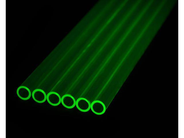 PrimoChill 1/2in. Rigid PETG Tube - 6 x 30in. - UV Green