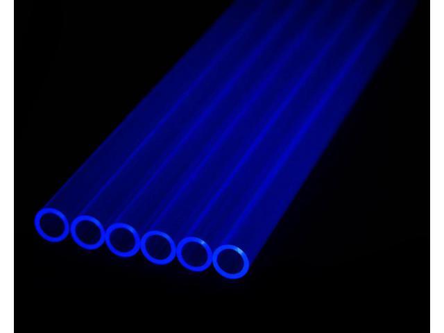 PrimoChill 1/2in. Rigid PETG Tube - 6 x 30in. - UV Blue