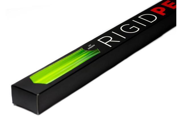 PrimoChill 1/2in. Rigid PETG Tube - 6 x 30in. - UV Green