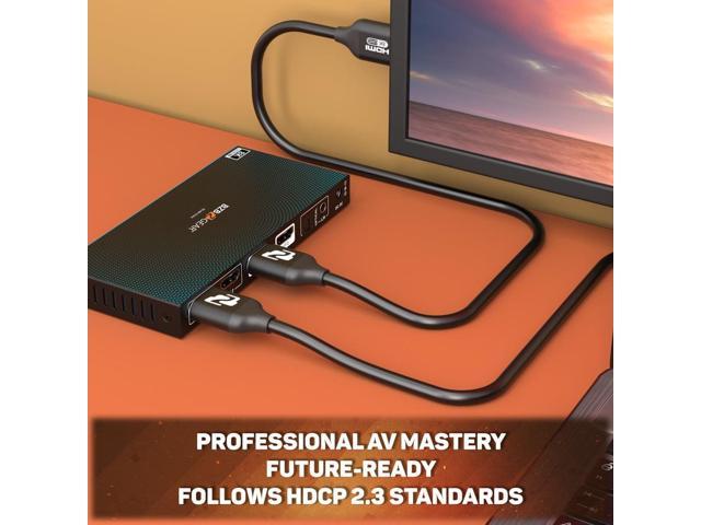 BZBGEAR 8K UHD HDMI 2.1 Certified 48Gbps Cable - 3m/9.9ft