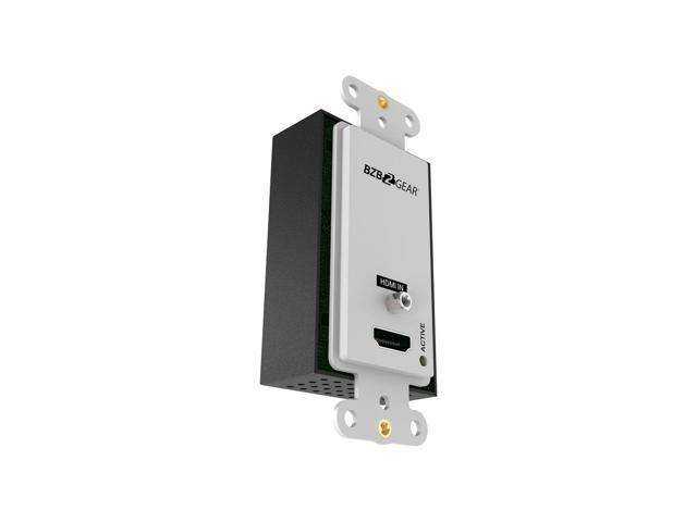 BZBGEAR 4K UHD 18Gbps HDMI Wall Plate Transmitter/Receiver Kit up to 230ft