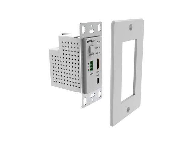 BZBGEAR 4K UHD 18Gbps HDBaseT HDMI/MDP/RS-232 Wall Plate Transmitter/Receiver Kit up to 230ft
