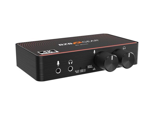 BZBGEAR USB-C 4K60 Video Capture Card Box with Scaler/HDMI 2.0 Loop Out/Audio/HDR10 to SDR Conversion Support