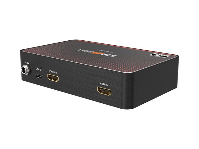 BZBGEAR USB-C 4K120 Video Capture Card Box with Scaler/HDMI 2.1 Loop Out/Audio/HDR10 to SDR Conversion Support