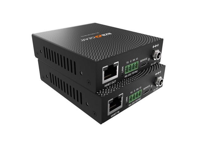 BZBGEAR 4-Port USB 3.0 HDBaseT Extender Over Cat6/7 Cable with PoC/RS-232/FSYNC GPIO up to 330ft