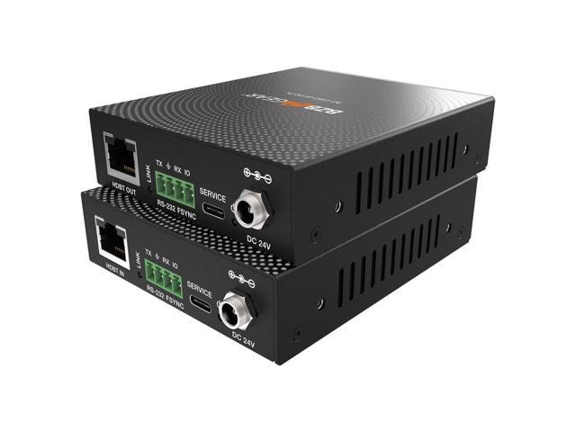 BZBGEAR 4-Port USB 3.0 HDBaseT Extender Over Cat6/7 Cable with PoC/RS-232/FSYNC GPIO up to 330ft