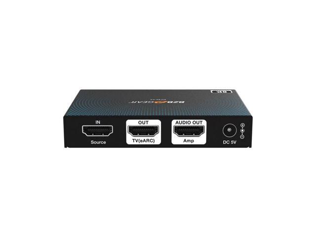 BZBGEAR 8K60 HDMI 2.1 eARC Audio to Amplifier Converter/Adapter