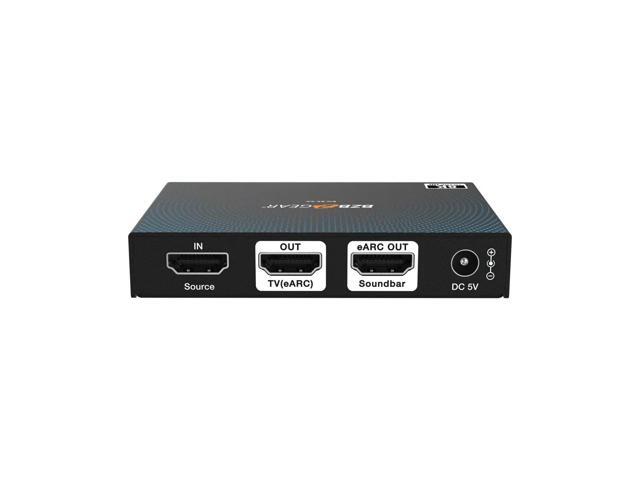 BZBGEAR 8K60 HDMI 2.1 eARC Audio to Soundbar Converter/Adapter