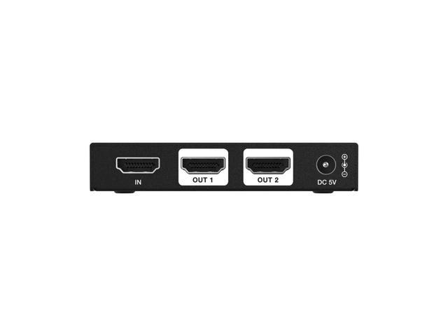 BZBGEAR 1x2 8K UHD HDMI 2.1 Splitter with Auto Downscaling (8K60/4K120 and VRR/ALLM/QMS/QFT/SBTM Support)