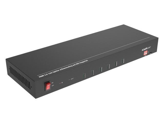 BZBGEAR 1x24 4K UHD HDMI Splitter/Distribution Amplifier with Downscaling and AOC Cable Support