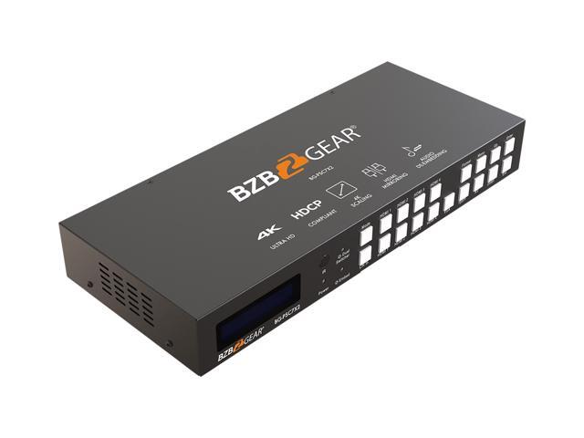 BZBGEAR 7x2 4K UHD Presentation Switcher Scaler with HDMI/VGA/Component/Composite Video & Audio