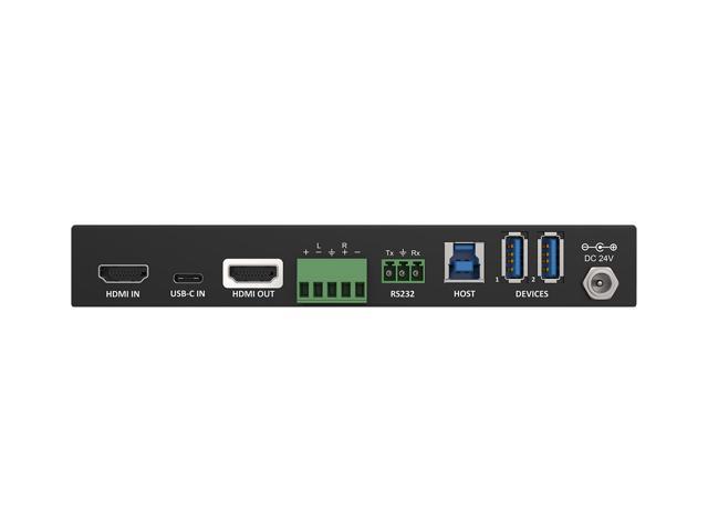 BZBGEAR 2-Port 4K UHD KVM Presentation Switcher with HDMI/USB-C Inputs and HDMI Output