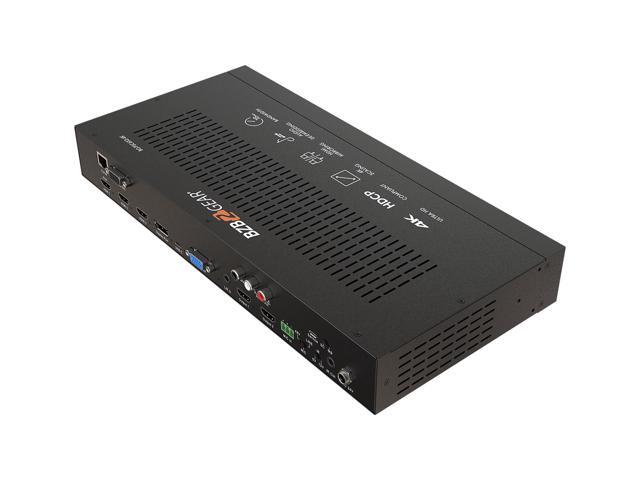 BZBGEAR 6x2 4K UHD Conference Room Presentation Switcher Scaler with HDMI/VGA/USB-C/DP & Audio