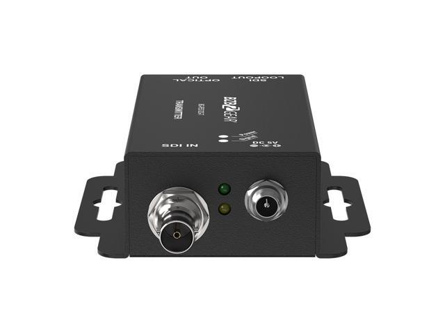 BZBGEAR 4K UHD 12G-SDI Over Fiber Optic Extender (12G/6G/3G/HD/SD-SDI Support)