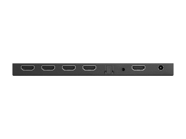 BZBGEAR 1x4 4K UHD HDMI Splitter with Downscaler with Digital and Analog Audio Output