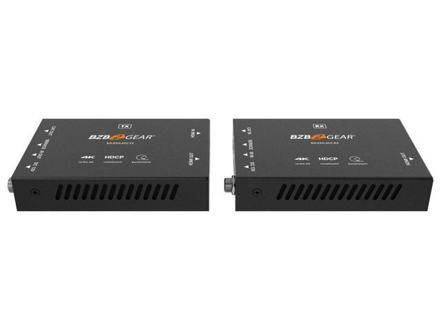 BZBGEAR 4K UHD HDMI Extender Over Cat5e/6/7 with Bi-directional IR/PoC up to 165ft
