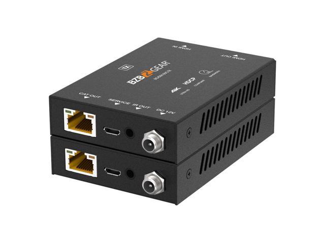 BZBGEAR 4K UHD HDMI Extender Over Cat5e/6/7 with Bi-directional IR/PoC up to 165ft