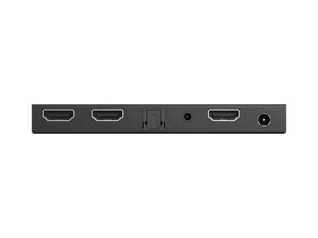 BZBGEAR 1x2 4K UHD HDMI Splitter with Downscaler with Digital and Analog Audio Output