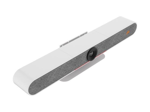 BZBGEAR Intelligent 4K UHD All-In-One Auto Tracking Video Bar with HDMI/USB-C and 20W Speakers/6-MEMS Microphones (White)