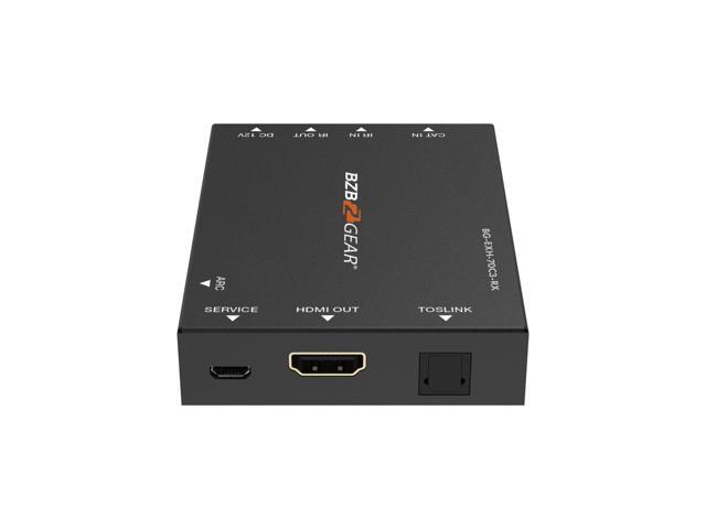 BZBGEAR 4K UHD HDMI Extender Over Cat5e/6 with Bi-directional IR/PoC/ARC and Audio De-embedding up to 230ft