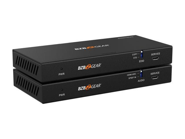 BZBGEAR 4K UHD HDMI HDBaseT Extender with IR/ARC/PoC/RS-232 and Audio Embedding/De-embedding up to 230ft