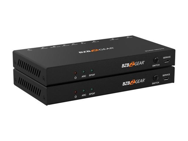 BZBGEAR 4K UHD HDMI HDBaseT Extender with IR/ARC/PoC/RS-232/Ethernet and Audio Embedding/De-embedding up to 330ft