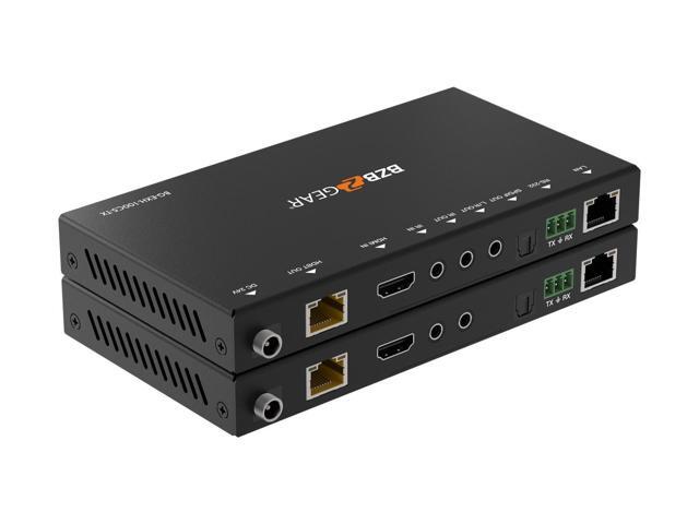 BZBGEAR 4K UHD HDMI HDBaseT Extender with IR/ARC/PoC/RS-232/Ethernet and Audio Embedding/De-embedding up to 330ft