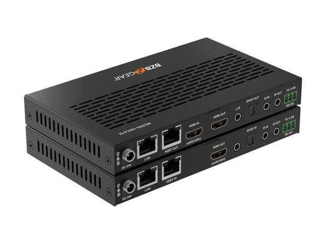BZBGEAR 4K UHD HDMI/HDBaseT 3.0 Extender with IR/eARC/ARC/PoC/RS-232/Ethernet/USB 2.0 and Audio Embedding/De-embedding up to 330ft