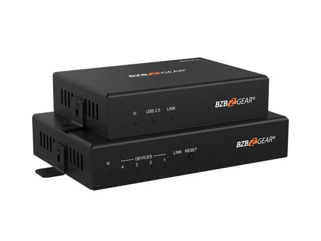 BZBGEAR 4-Port USB 2.0/3.0/3.1 SuperSpeed Extender Over Fiber Optic Cable