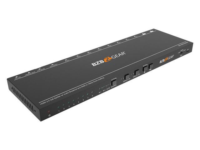 BZBGEAR 2x8 4K UHD HDMI Splitter/Distribution Amplifier with CEC Support