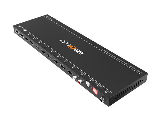 BZBGEAR 2x8 4K UHD HDMI Splitter/Distribution Amplifier with CEC Support