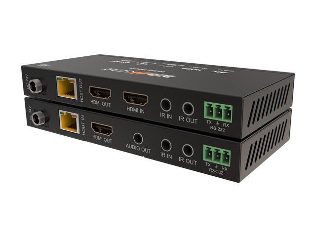 BZBGEAR 4K UHD HDMI HDBaseT Long Range Extender with Bi-directional IR/RS-232/CEC up to 490ft