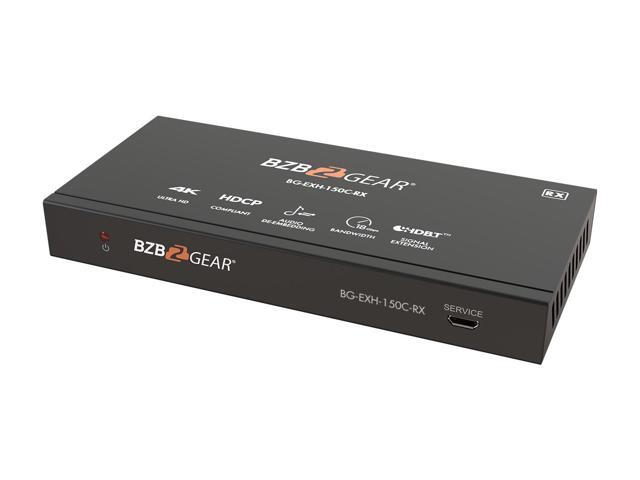 BZBGEAR 4K UHD HDMI HDBaseT Long Range Extender with Bi-directional IR/RS-232/CEC up to 490ft